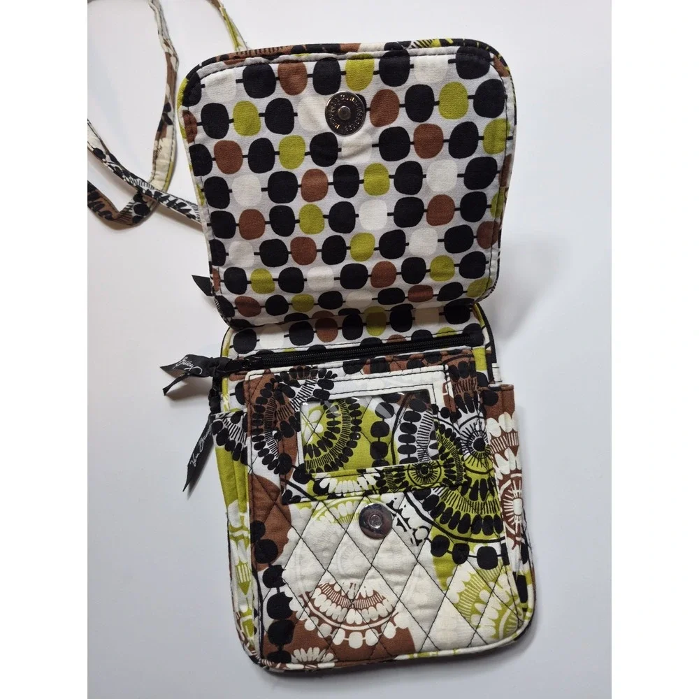Vera Bradley's Crossbody Purse Mini Hipster‎ Quilted Y2k Baroque Retired Print